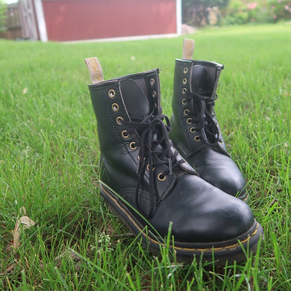 Vegan Leather Dr. Marten Combat Boots